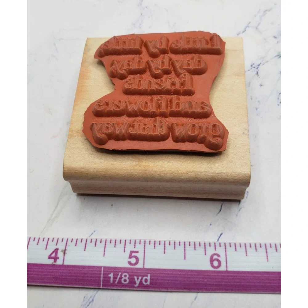 Stampin' Up Little by Little Day by Day Friends And Flowers Mounted Rubber Stamp
